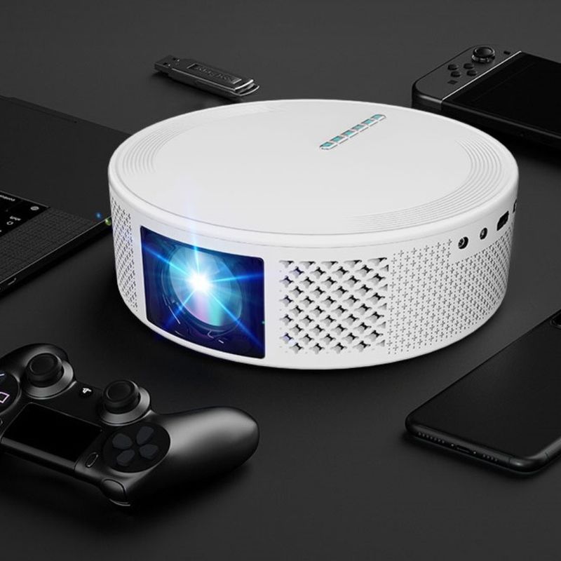 Máy chiếu phim tròn bền nhỏ, CE Home LED Mini HD Projector Android