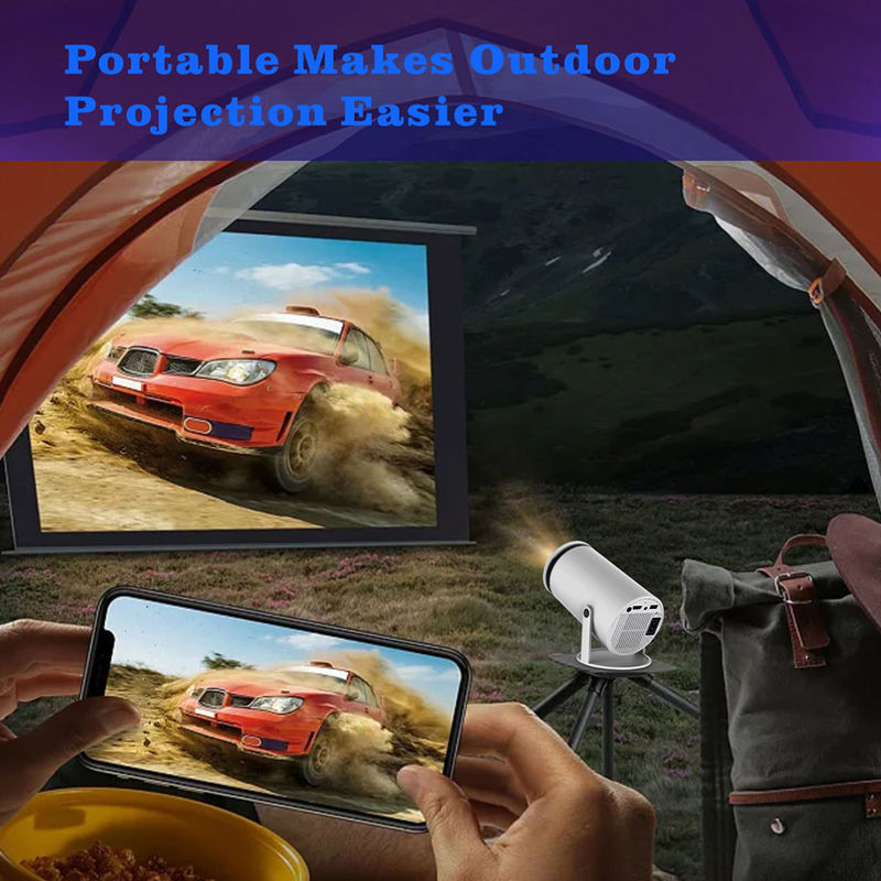 Máy chiếu LCD di động HY300 Với độ phân giải gốc 1280 * 720P 2.4G / 5G / BT4.1