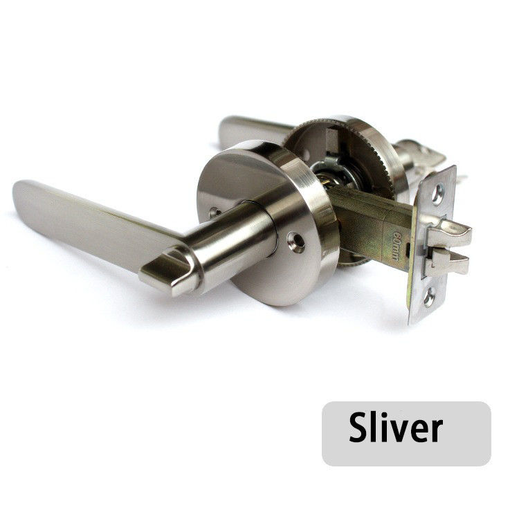 KZ01 Sữa kẽm hạng nặng 3 đòn bẩy khóa cửa khóa phòng ngủ cửa khóa phòng tắm không gỉ